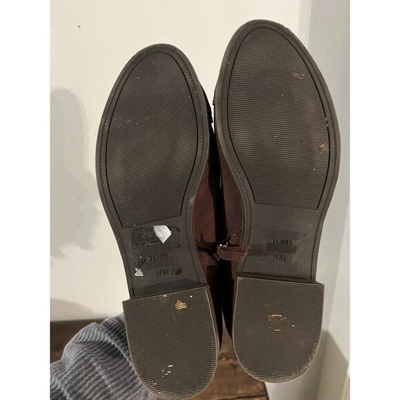 Toms Reese Chelsea Boots Ankle Women's Burgundy Brown Size 8.5 - Picture 7 of 7